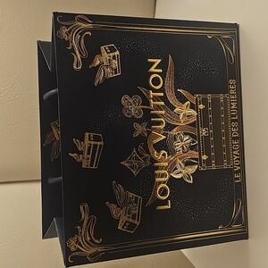 Louis Vuitton Navy and Gold Gift Bag